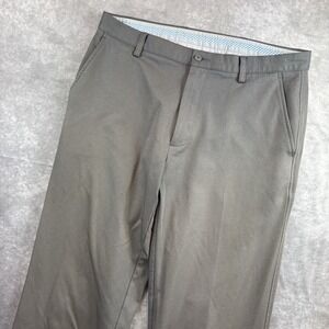 FootJoy Pants Mens 36x34 Gray Golf Performance Stretch Flat Front Preppy